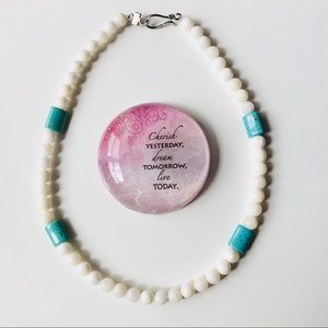Handcrafted gemstone beads necklace